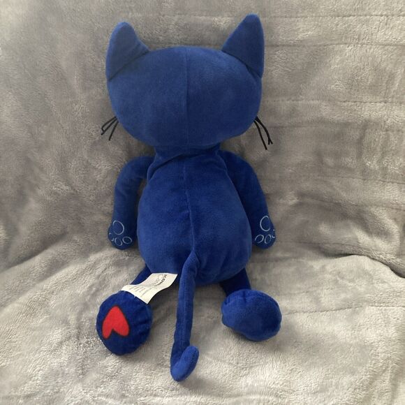 Pete the Cat Blue Plush Doll Stuffed Animal Toy Kohls Cares for Kids Heart 14" - Picture 7 of 11